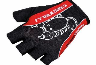 Castelli Rosso Corsa Glove Red and Blk