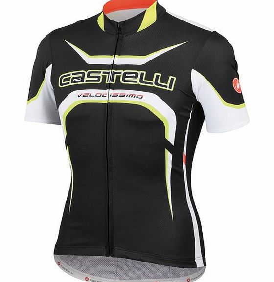 Castelli Velocissimo Tour Jersey Black White and