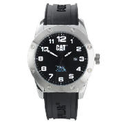 CAT 3 HAND BLACK RUBBER STRAP WATCH