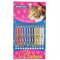 Cat Ancol Safety Buckle Cat Collar Reflective 12 Pack