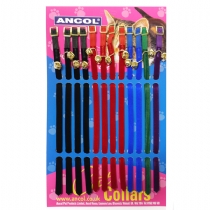 Cat Ancol Safety Buckle Cat Collar Velvet 12 Pack
