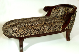 Cat Bed Leopard Print Design Chaise Lounge