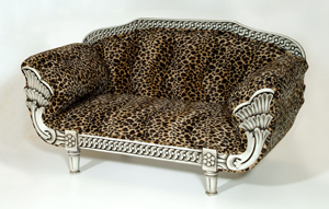 Cat Bed Sofa in Leopard Print
