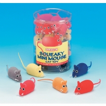 Classic Squeaky Mouse 2.5 24 Pieces