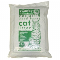 Cat Comfey Cat Litter Wood Base 15 Litre