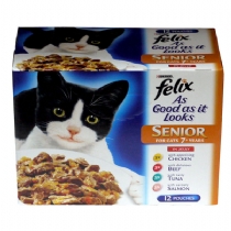 Cat `Felix Senior Pouches As Good As It Looks