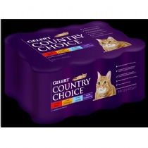 Cat Gelert Adult Cat Food Country Choice 12 X 400G