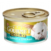 Cat Gourmet Gold Cat Food Cans 12 X 85G Beef Chunks