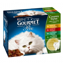 Cat Gourmet Perle Adult Cat Food Pouches 12 X 85G