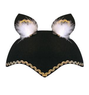 Cat hat, black felt