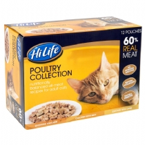 Cat HiLife Adult Cat Food Pouches 100G X 12 Pack