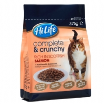 Cat HiLife Complete Crunchy Adult Cat Food 375G X 5