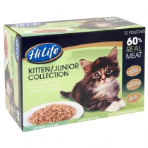 Cat HiLife Kitten Cat Food Pouches 100G X 36 Pack