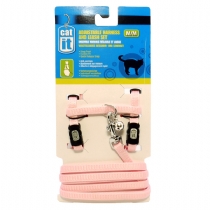 Cat It Adjustable Harness and Leash Set Pink
