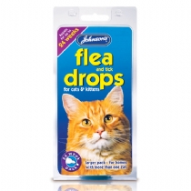 Johnsons Cat Flea Drops 4 Week X 6 Packs