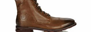 Mens Murray light brown leather boots