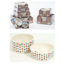 Cat Pet Brands Cat Paw Print Ceramic Dish 5