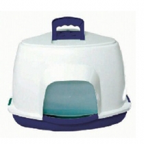 Cat Pet Brands Corner Litter Tray With Hood Single