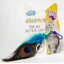 Cat Pet Brands Peacock Feather Cat Toy Single