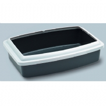 Cat Savic Cat Litter Tray With Rim Oval Medium Single