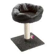 Cat scratch post and bed