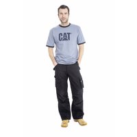 CAT Trademark Blue Ringer T-Shirt Size L 42-44