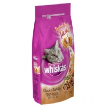 Cat Whiskas Adult Cat Food Duck and Turkey 3.75Kg