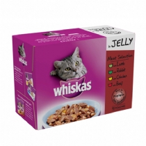 Cat Whiskas Pouches Meat Selection In Jelly 100G X