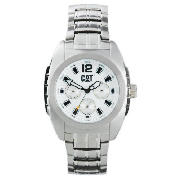 CAT WHITE FACE BRACELET WATCH