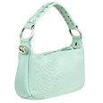 Caterina Lucchi Aqua Medium Lizard-embossed Hobo Jeweled Bag