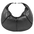 Caterina Lucchi Black Calf Leather Flat Hobo Bag