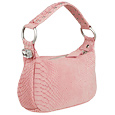 Caterina Lucchi Pink Medium Lizard-embossed Hobo Jeweled Bag