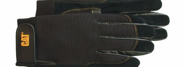 Caterpillar 12201 Reversed Pigskin Palm and Finger Tips Gloves (Workwear) - Size Medium