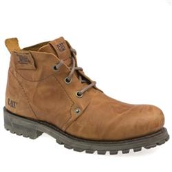 Male Erpillar Logic Boots Leather Upper Casual Boots in Dark Brown
