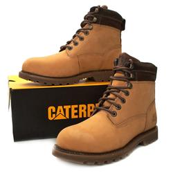 Caterpillar Male Jack Boots Leather Upper Casual in Tan