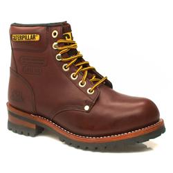 Caterpillar Male Sequoia Steel Toe Cap Leather Upper Casual in Burgundy