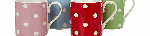 Cath Kidston Dotty Mugs, Set of 4