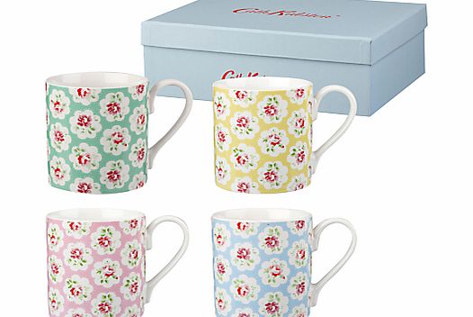 Cath Kidston Provence Rose Mugs, Set of 4