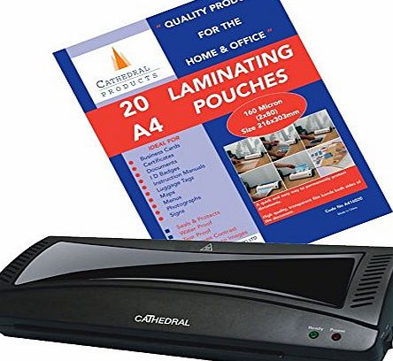 Cathedral A4, A5 Laminator Machine - Inc. 25 FREE LAMINATING POUCHES