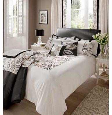 Catherine Lansfield Black Shrewsbury Bedspread