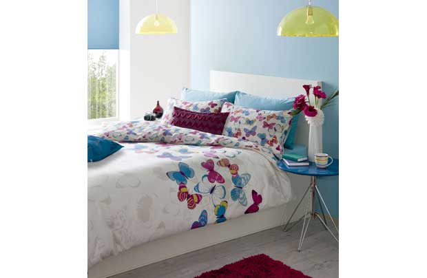 Catherine Lansfield Butterfly Fusion Duvet Cover Set - Kingsize