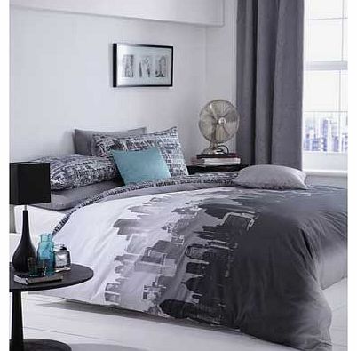 City Scape Duvet Set - Multi - Double