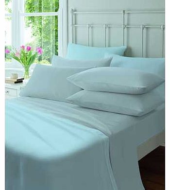 Catherine Lansfield Flannelette Blue Pair of Pillowcases