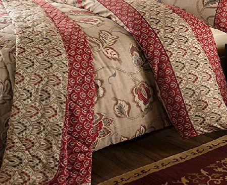 Catherine Lansfield Home Kashmir 200 Thread Count Cotton Rich Percale Quilted Bedspread, Multi, 200 x 200 Cm