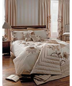 Catherine Lansfield Indulgence Rococo Natural Duvet Cover Set - Double