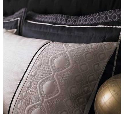 Catherine Lansfield Luxury Geo Pair of Pillowshams - Natural