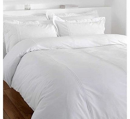 Catherine Lansfield Minimalist Duvet Cover Set, White, Double