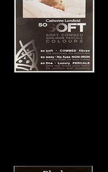 Catherine Lansfield Non Iron Percale Double Flat Sheet - Black