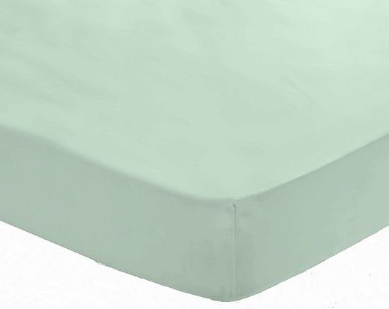 Catherine Lansfield Non Iron Percale King Fitted Sheet - Duckegg
