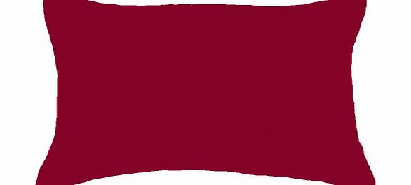 Catherine Lansfield Non Iron Percale Polycotton Housewife Pillowcase Pair Red